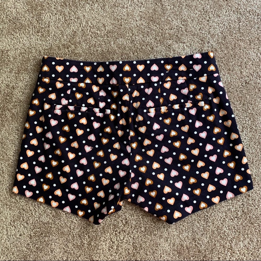 J. Crew 3-hearts design shorts